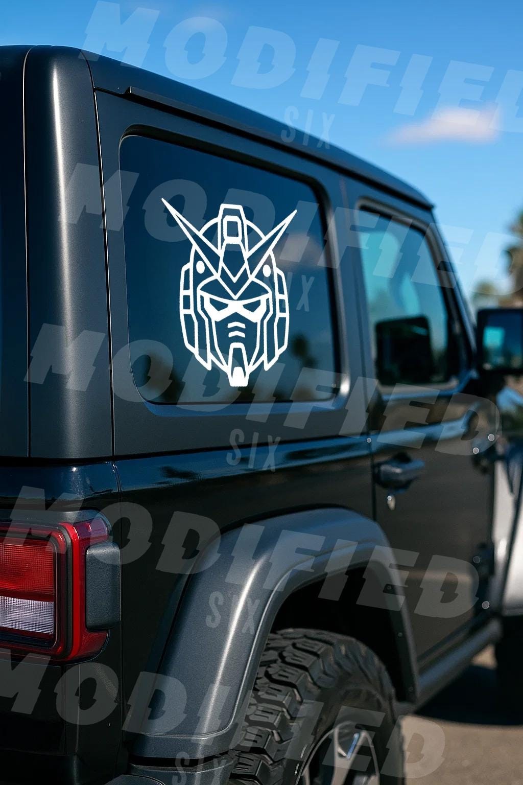 Gundam Pilot Helmet Decal Style 1 Anime Vinyl Car Sticker 55+ Colors
