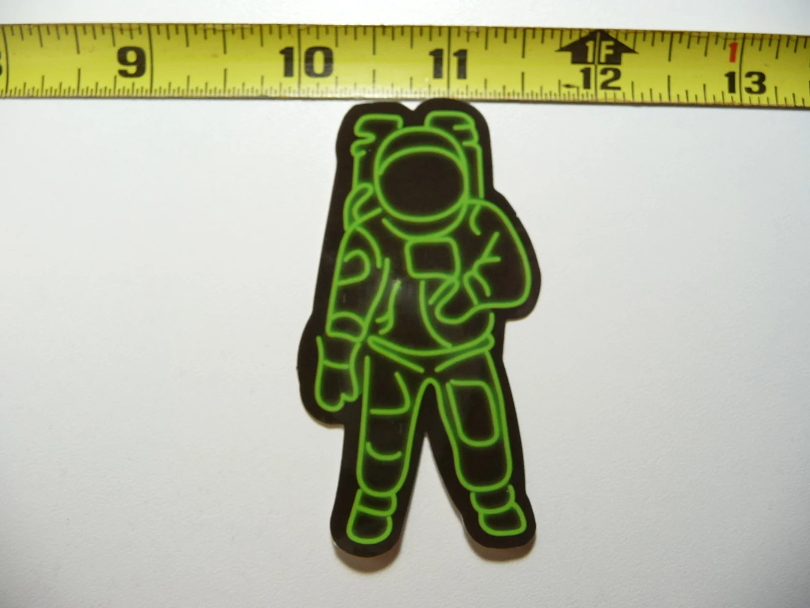 ASTRONAUT SPACEMAN NEON STYLE SMALL STICKER DECAL COLORFUL FUNNY
