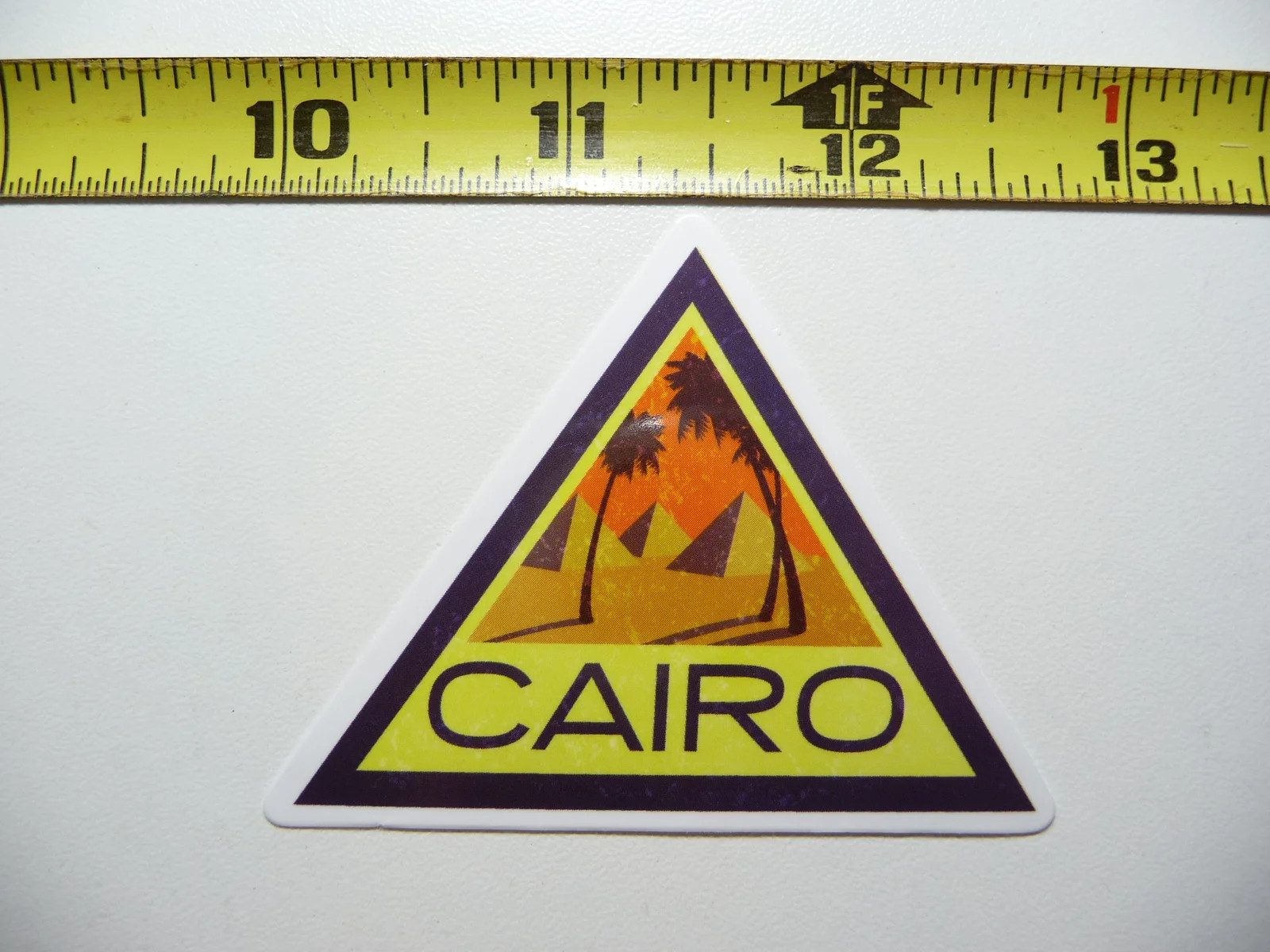 CAIRO EGYPT PYRAMIDS TRIANGLE SMALL STICKER DECAL TRAVEL VACATION ON HOLIDAY