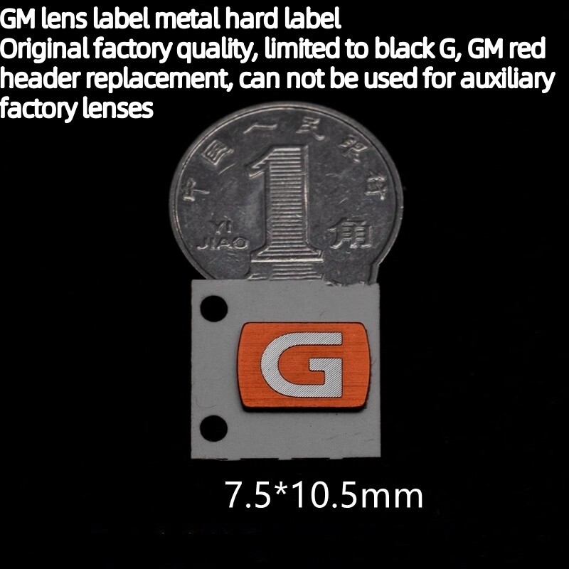 For SONY Black G to Red GM Master lens label accessory G Master Metal label