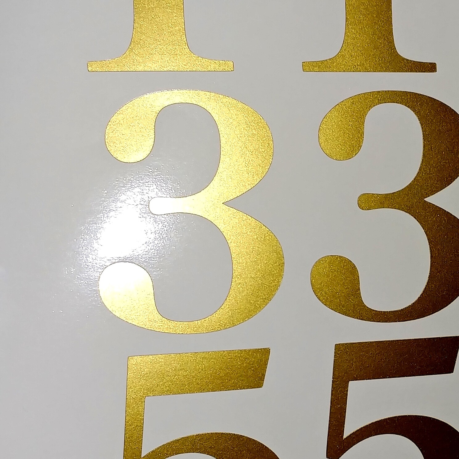 Lot of 20 – Century Classic Font, Mailbox Numbers, Cars, Door , Gold, Black Whi