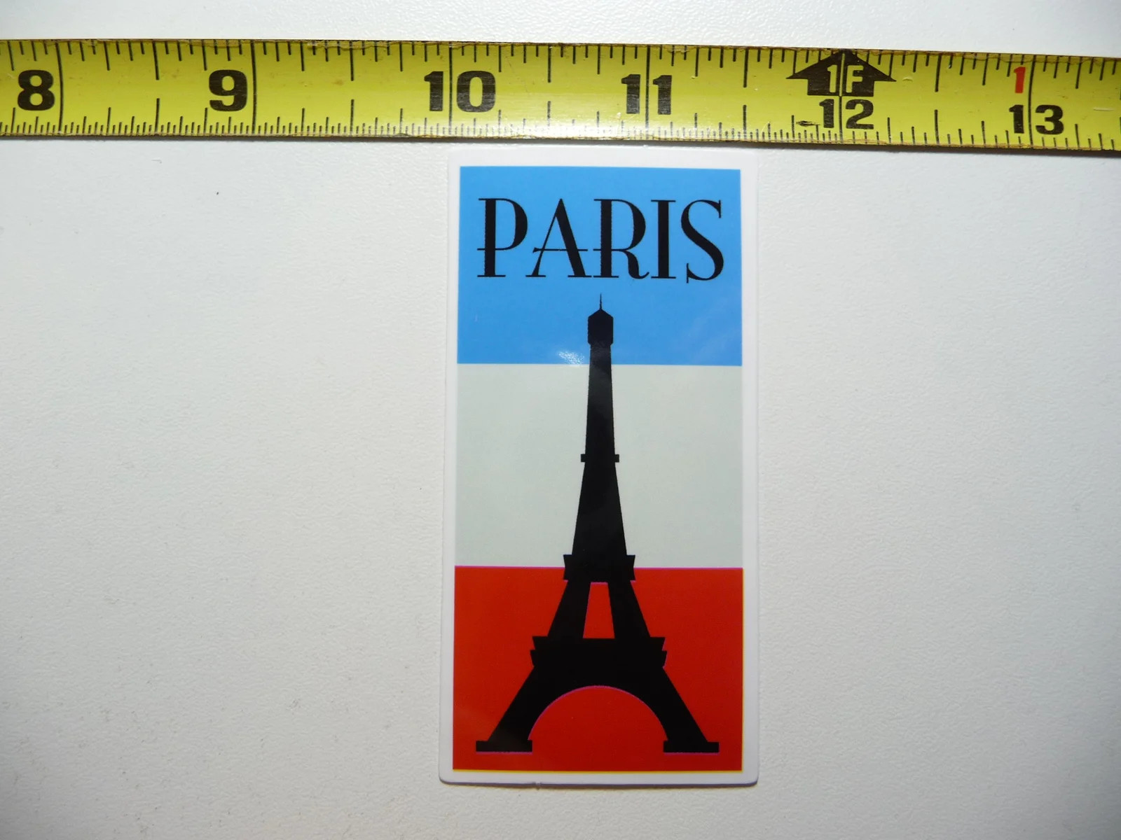PARIS FRANCE FLAG COLORS TOWER SMALL STICKER DECAL TRAVEL VACATION ON HOLIDAY