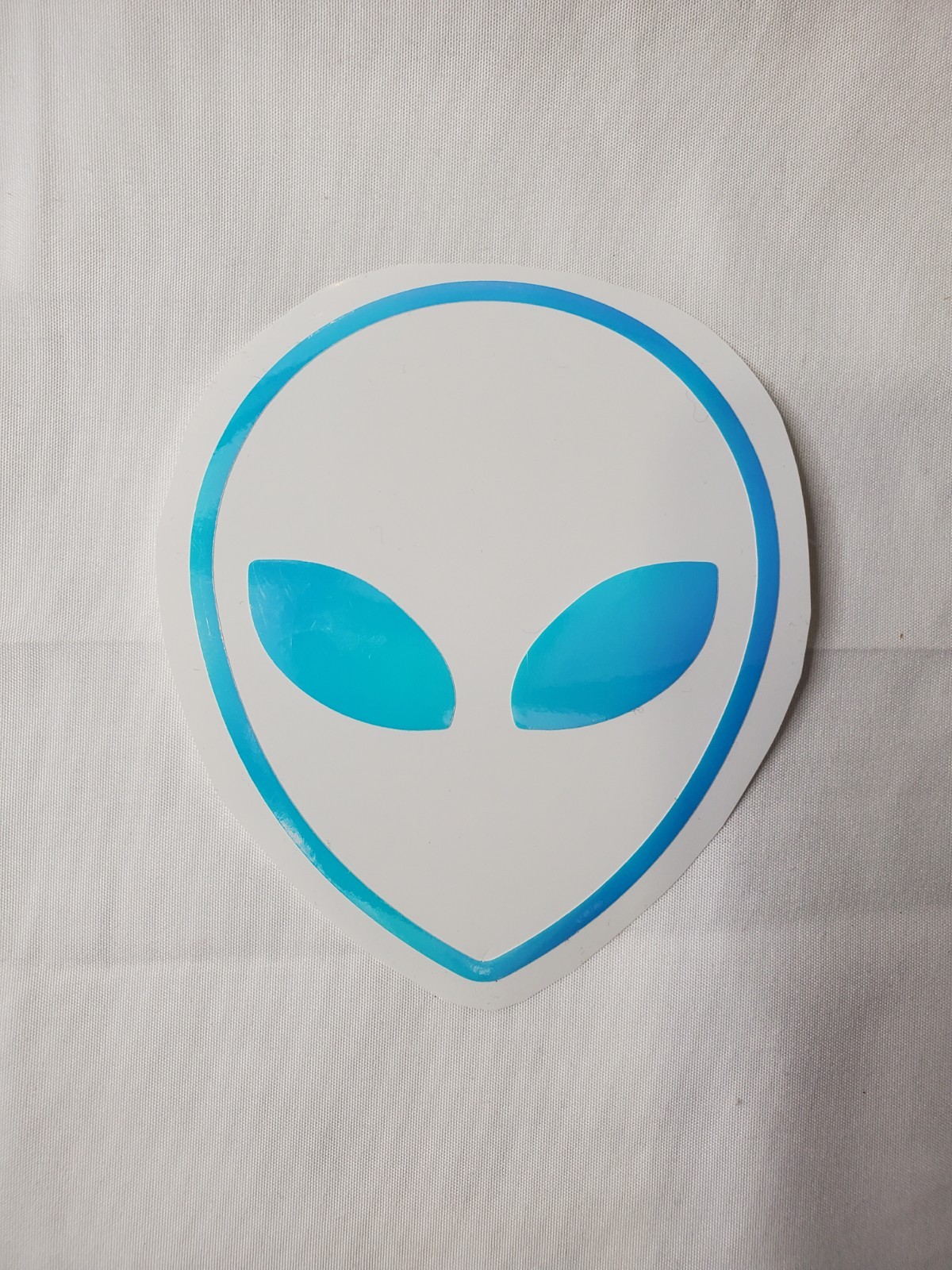 Glow In The Dark Vinyl Decals Alien Head Outline Medium Size Lit Studios New