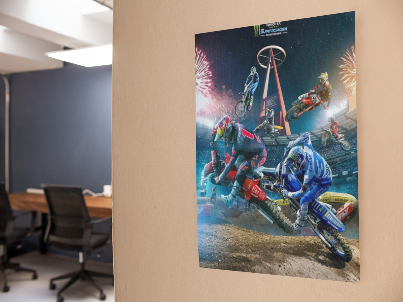 Supercross Wall Vinyl Decal Top Riders Custom Graphic Removable Adhesive Backing