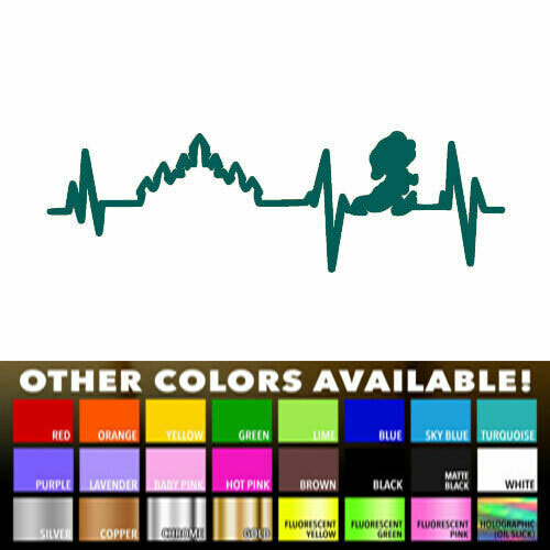 Dopey Heartbeat Lifeline Decal Sticker for Home Car Window Wall Door Laptop Mac