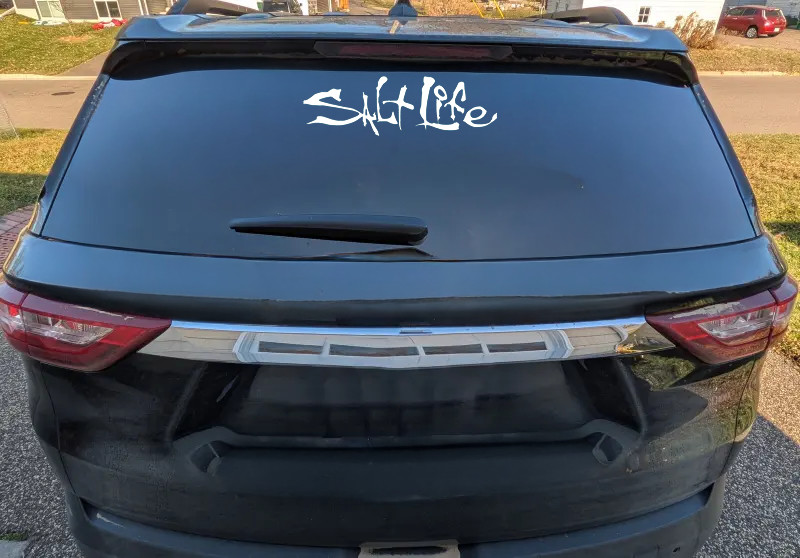 Salt Life Signature – CHOOSE Size & Color – Vinyl Decal Sticker – FREE S/H