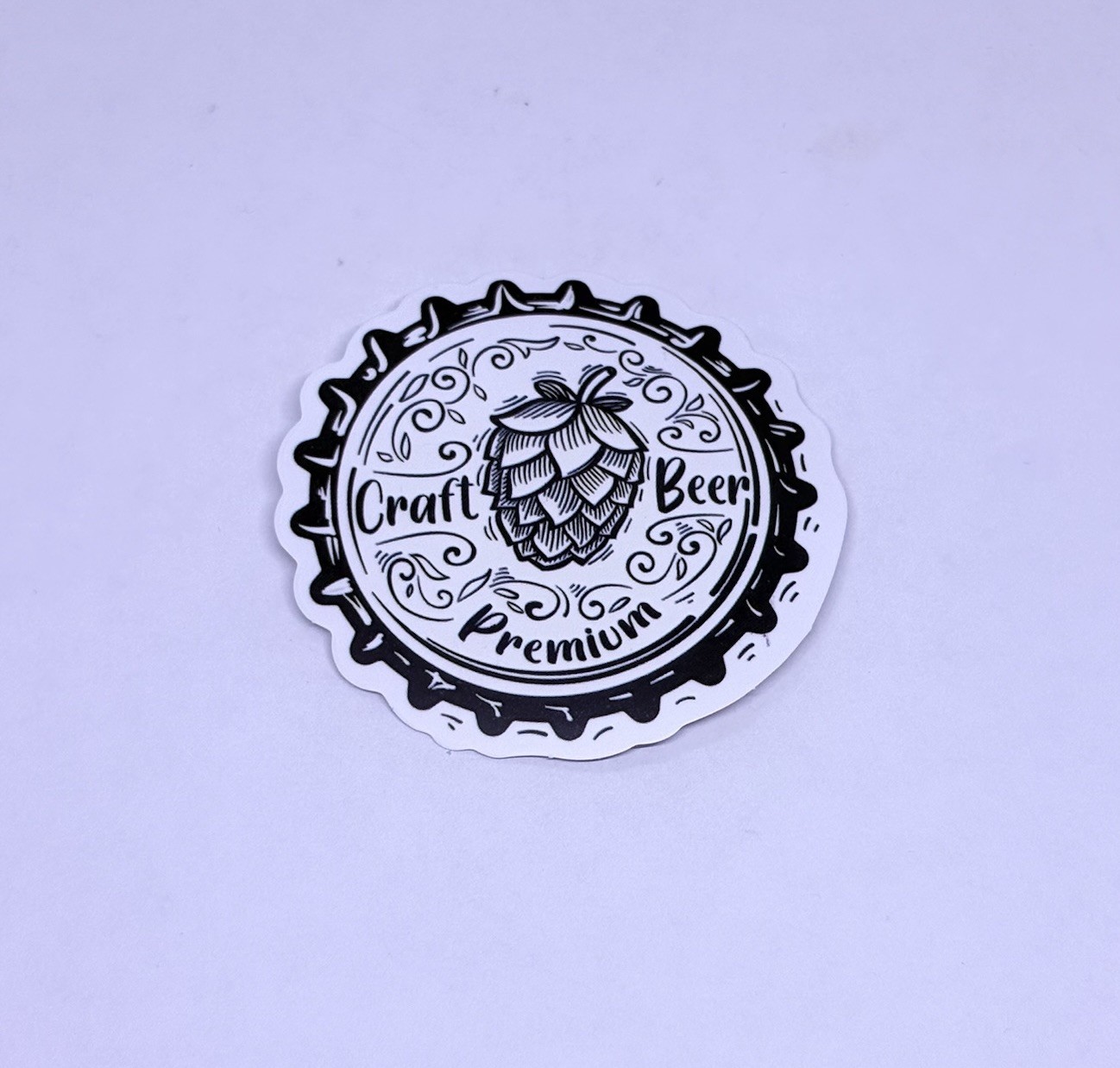 Craft Beer Bar Bottle Cap Sticker Decal Vinyl Cool Art Souvenir Journal Wall Tc6