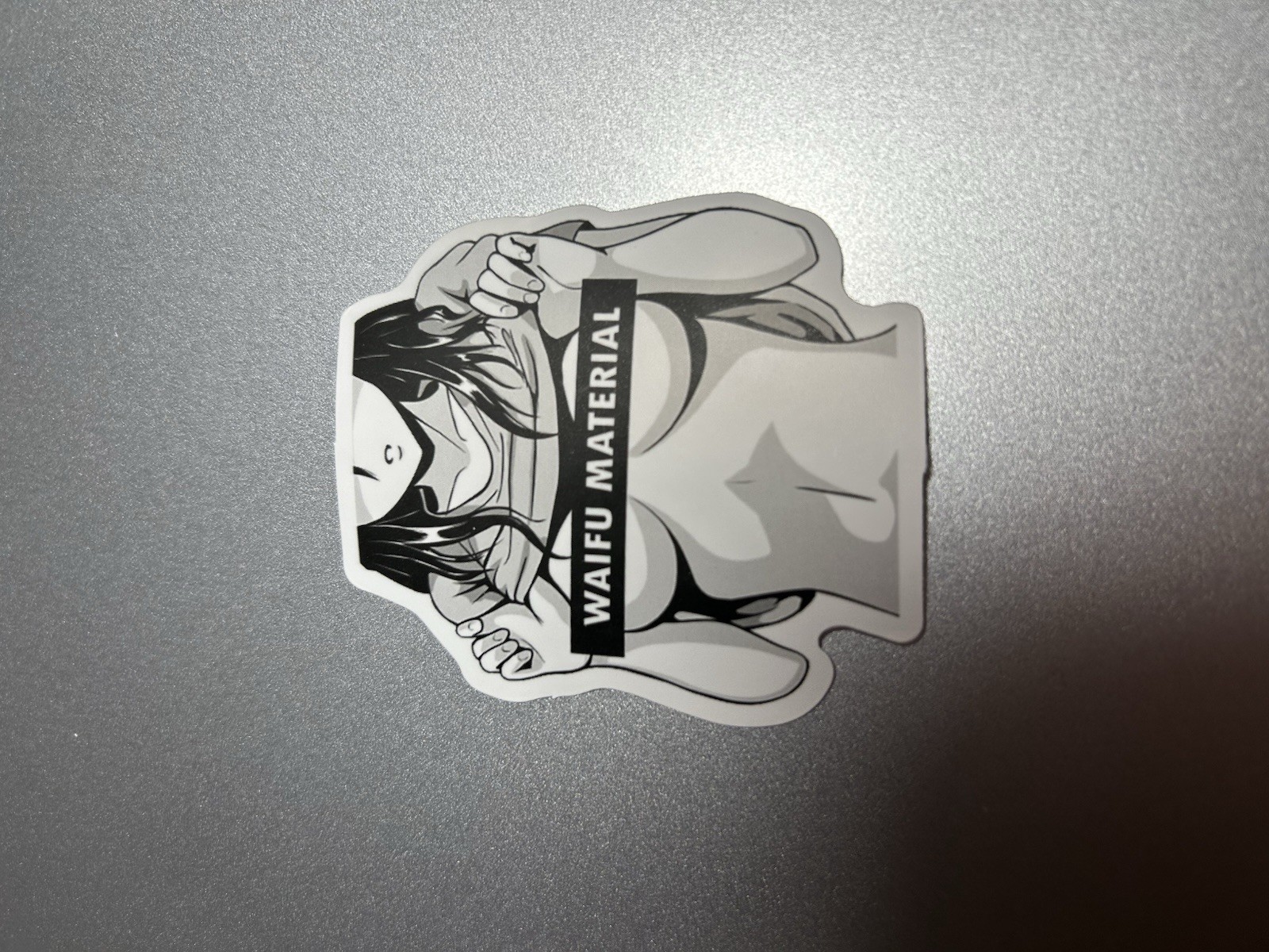 black and white waifu lewd sexy girl stickers #9