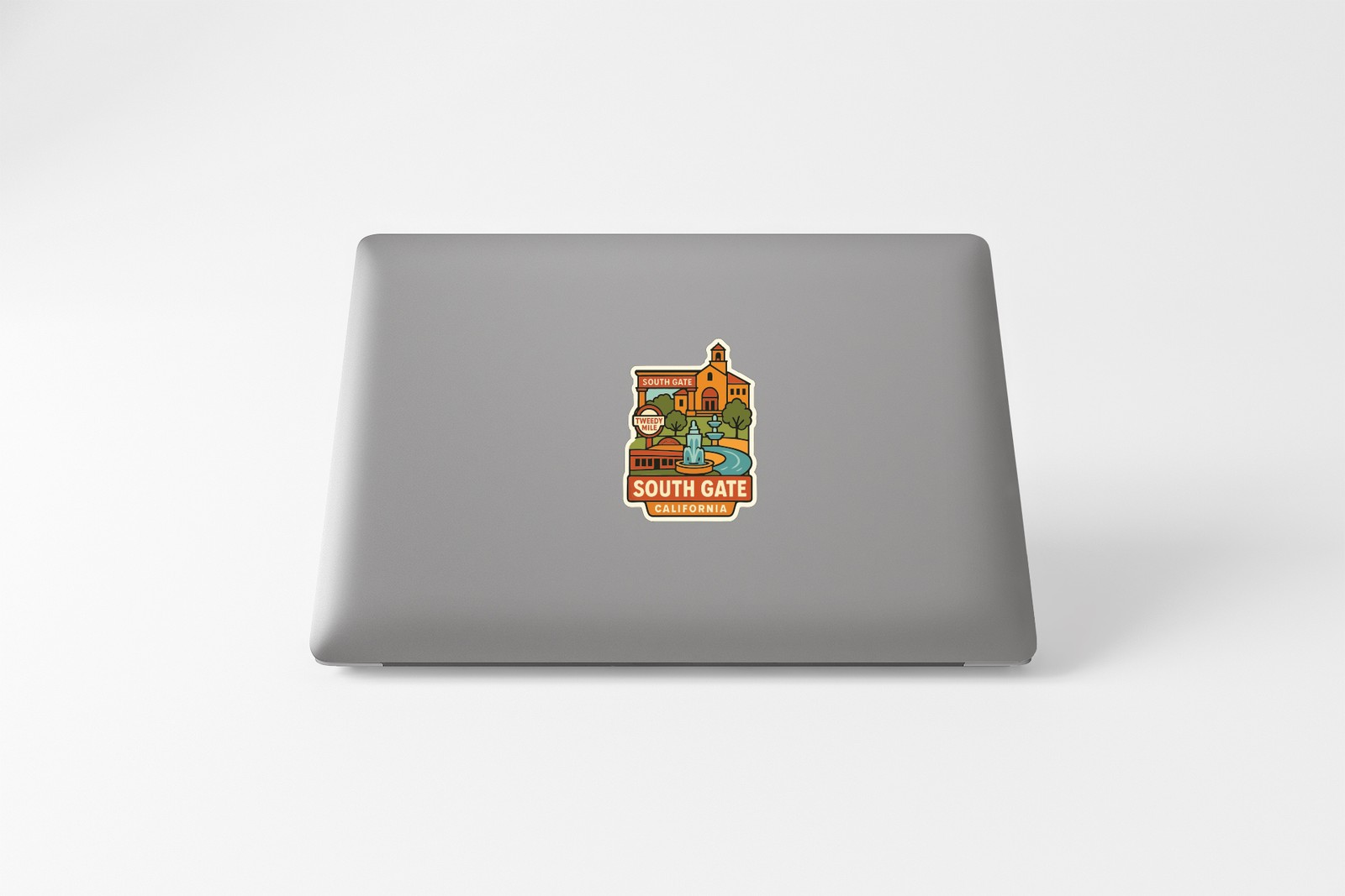 South Gate California Sticker Decal Vinyl Die-Cut City Skyline Landmark Design