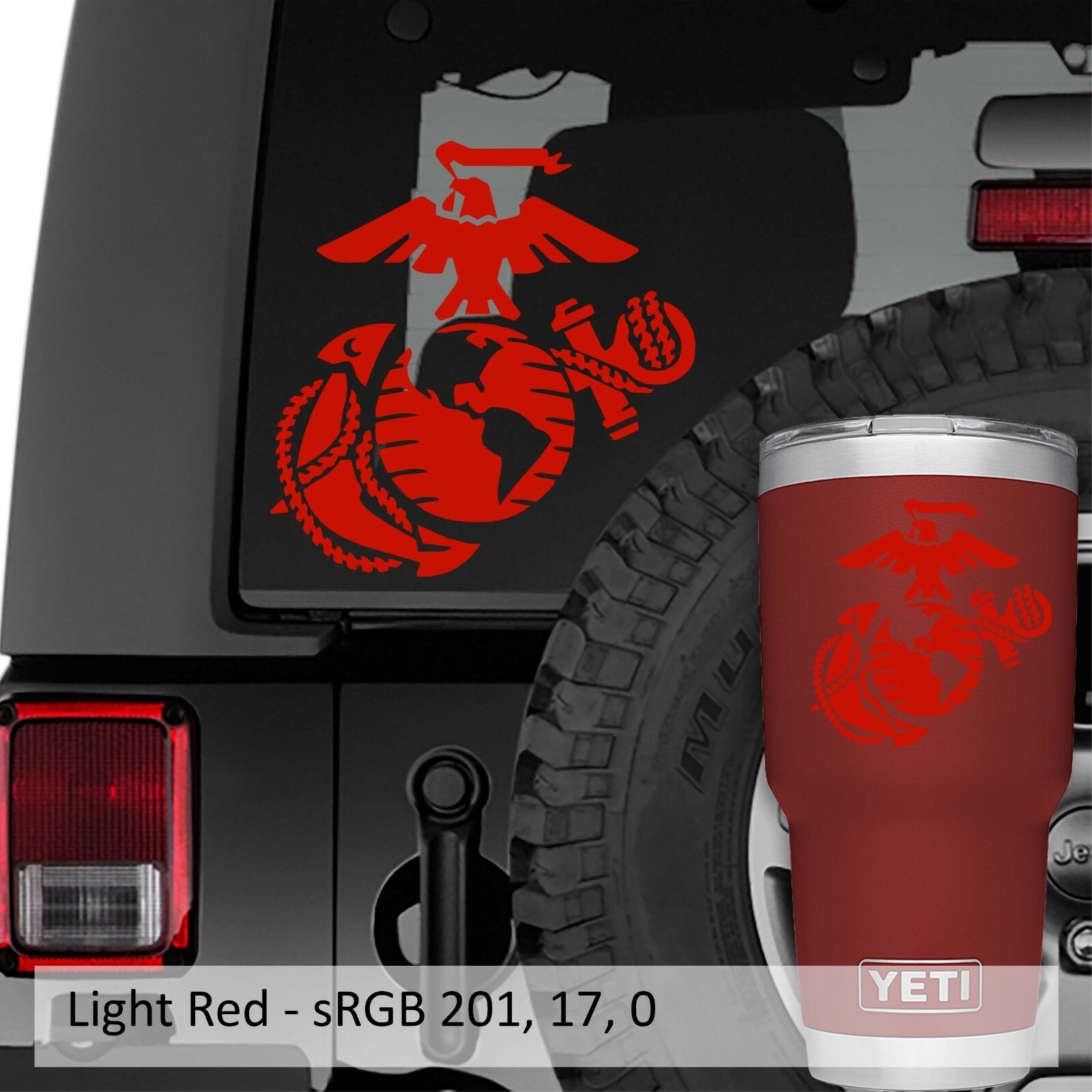 Marine Corps Eagle Globe Anchor EGA Vinyl Decal