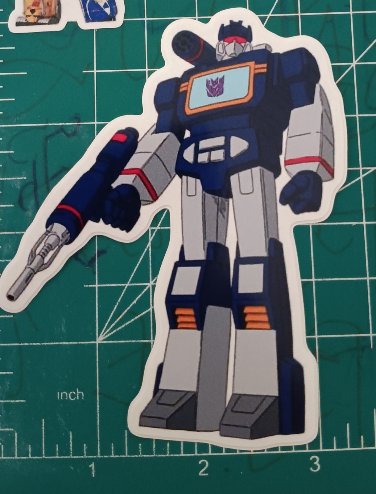 TRANSFORMERS X SOUNDWAVE X G1 DIE-CUT VYNIL STICKER 4X4