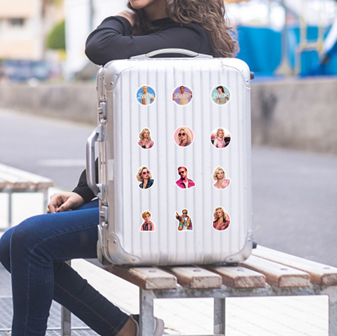 50 Pcs Stickers Barbie Movie Luggage Car Vinyl Decal Ken Kenergy Margot Robbie