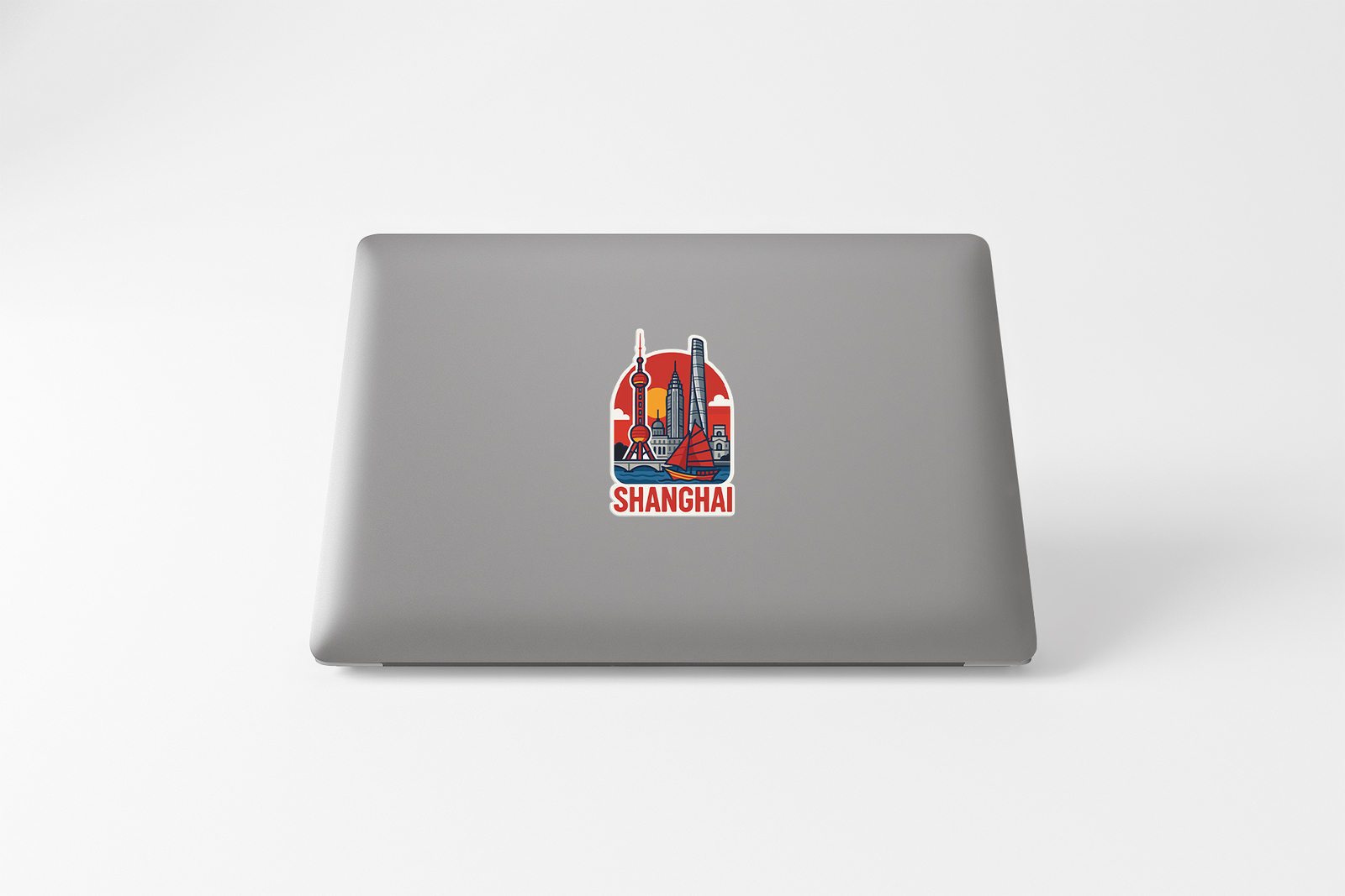 Shanghai Sticker Decal Vinyl Die-Cut City Skyline Landmark Design