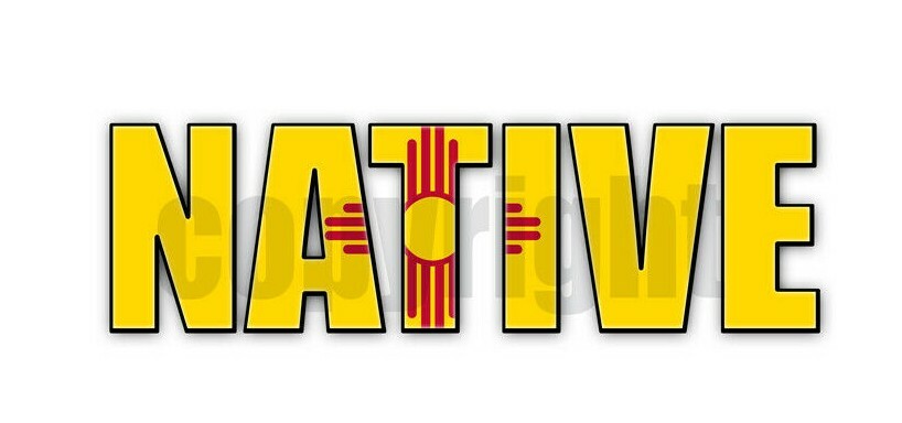 New Mexico Native Flag Stickers Flag Decals New Mexico State Flag Stickers