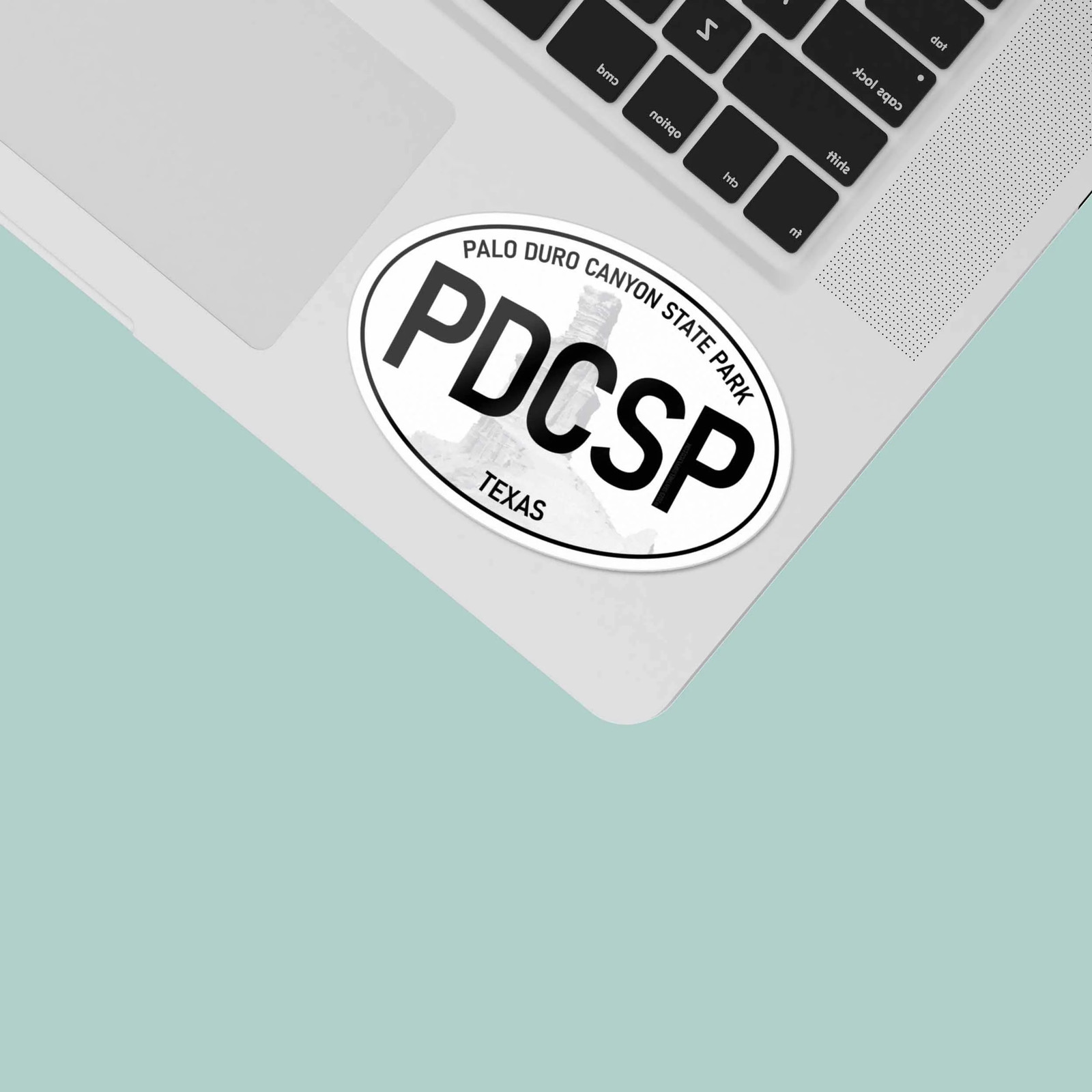 Palo Duro Canyon State Park Texas White Oval Sticker