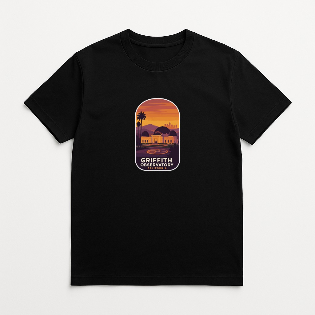 Griffith Observatory California Iron On Heat Transfer Vinyl HTV Die-Cut Symbolic