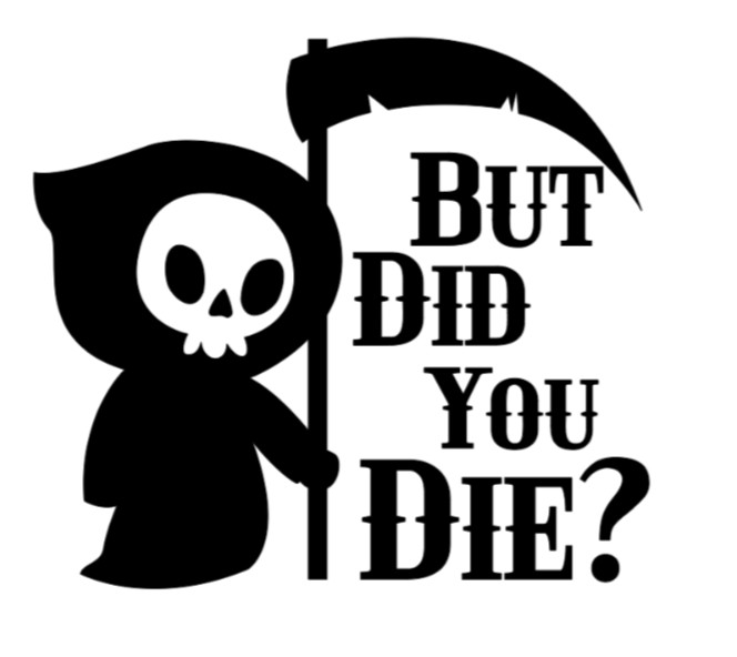 Cute Grim Reaper Scary Horror Vinyl Decal Sticker Car Truck Window Laptop Die?