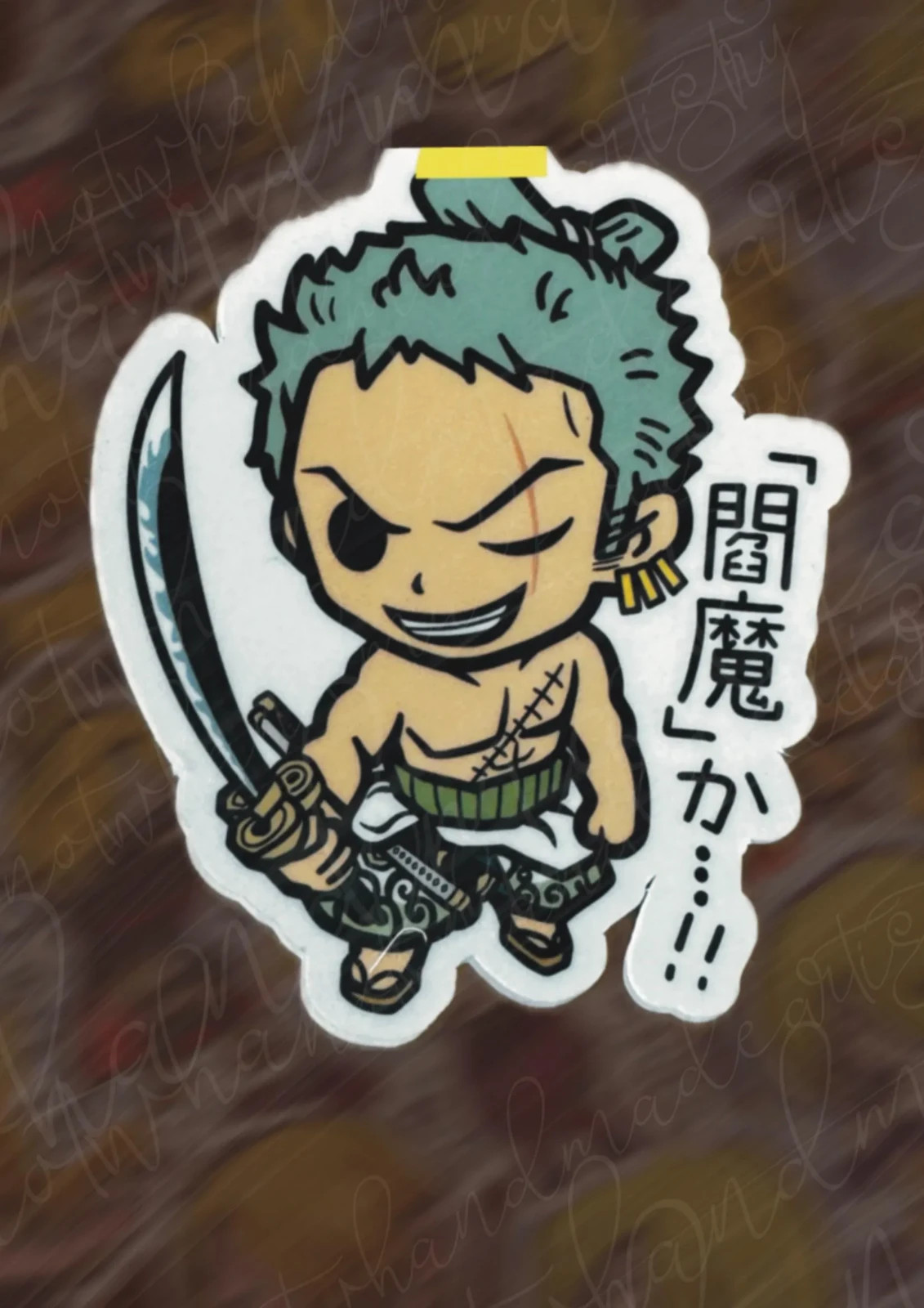 One Piece Pirates Zoro Weatherproof Stickers