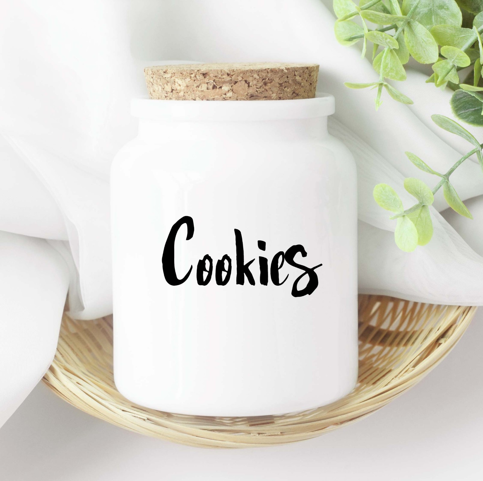 Oatmeal label canister jars storage custom Pantry kitchen organization vinyl