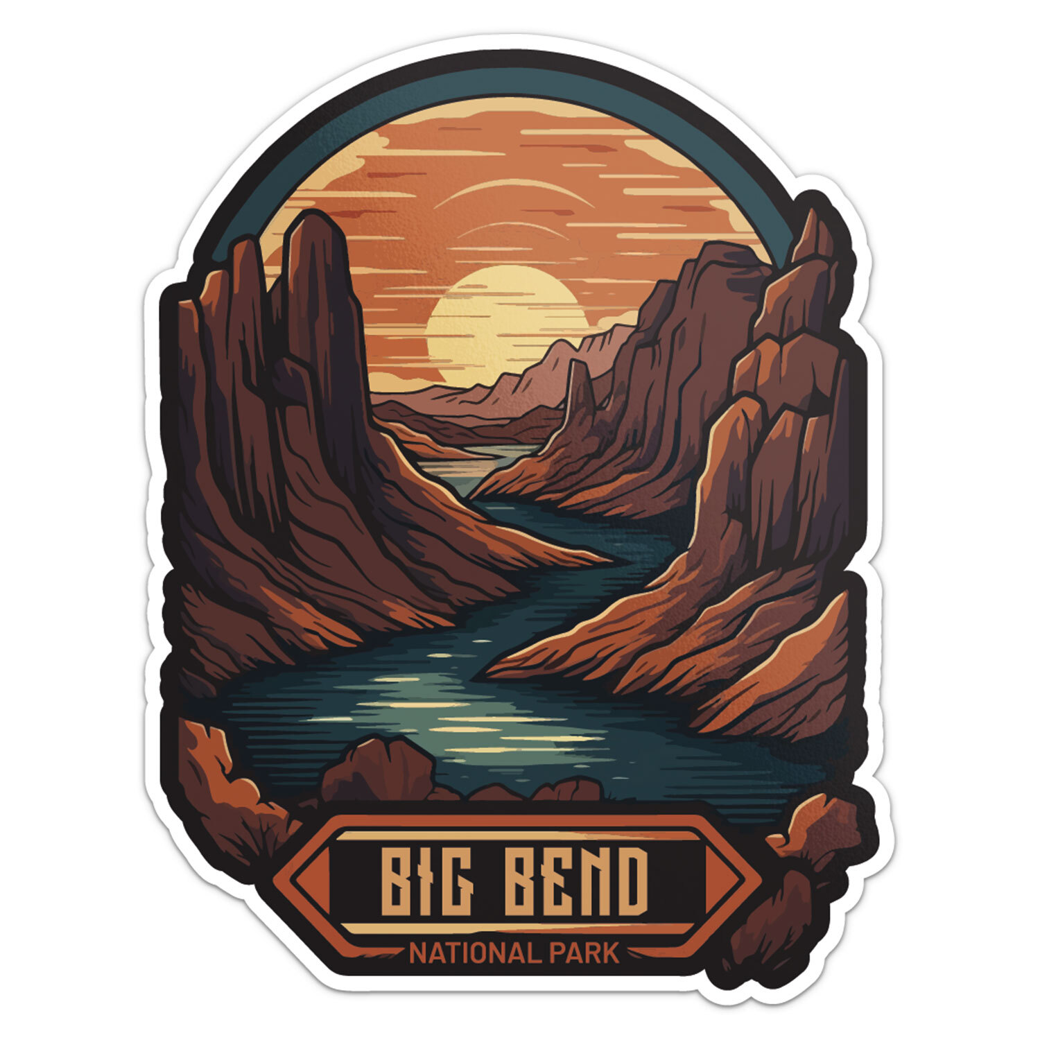 Big Bend National Park Sticker Vinyl Car Bumper Decal