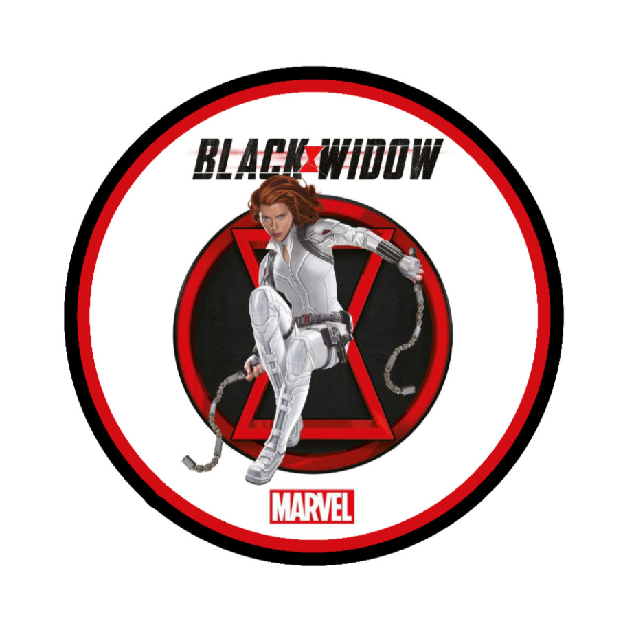Marvel – Black Widow Movie – 4" Handmade Vinyl Decal Vehicle Cooler Laptop Decor