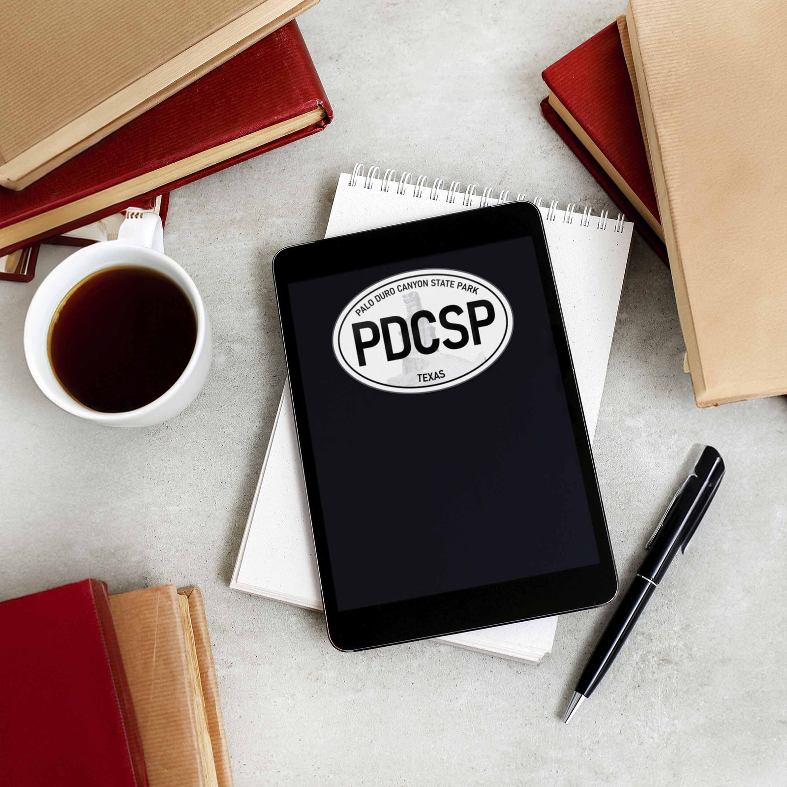 Palo Duro Canyon State Park Texas White Oval Sticker