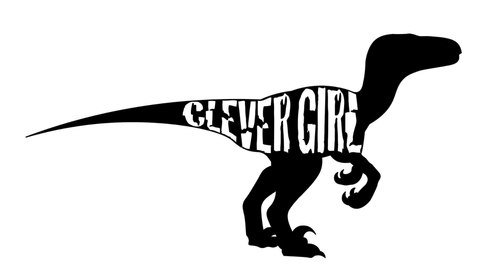6" Jurassic Park Clever Girl Velociraptor Raptor Movie Vinyl Decal Sticker