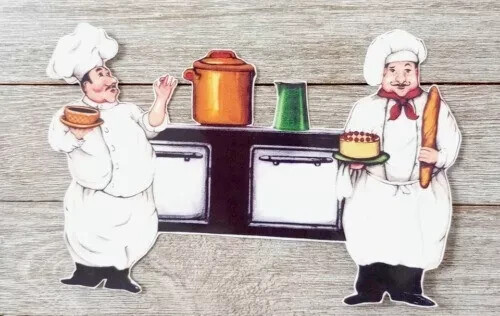 italian chef kitchen wall sticker glossy stove 10 inch 1pc