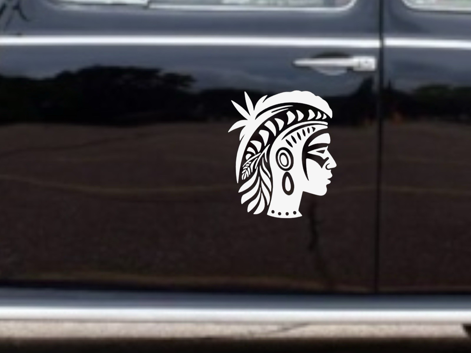 Tribal African Decal for car Windows Laptops most Smooth Surfaces