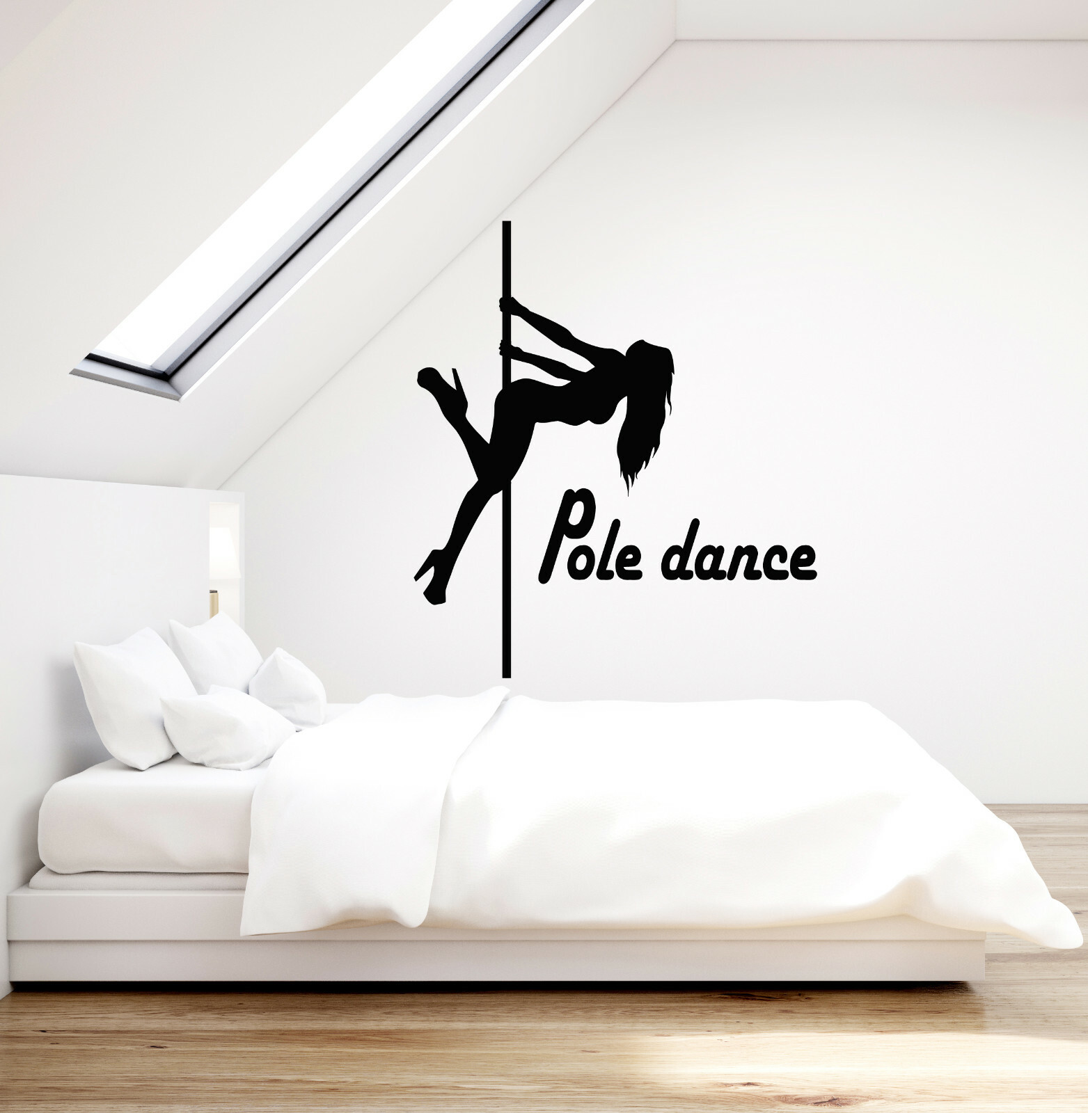 Vinyl Wall Decal Pole Dance Silhouette Sexy Woman Dancers Night Club (ig5239)