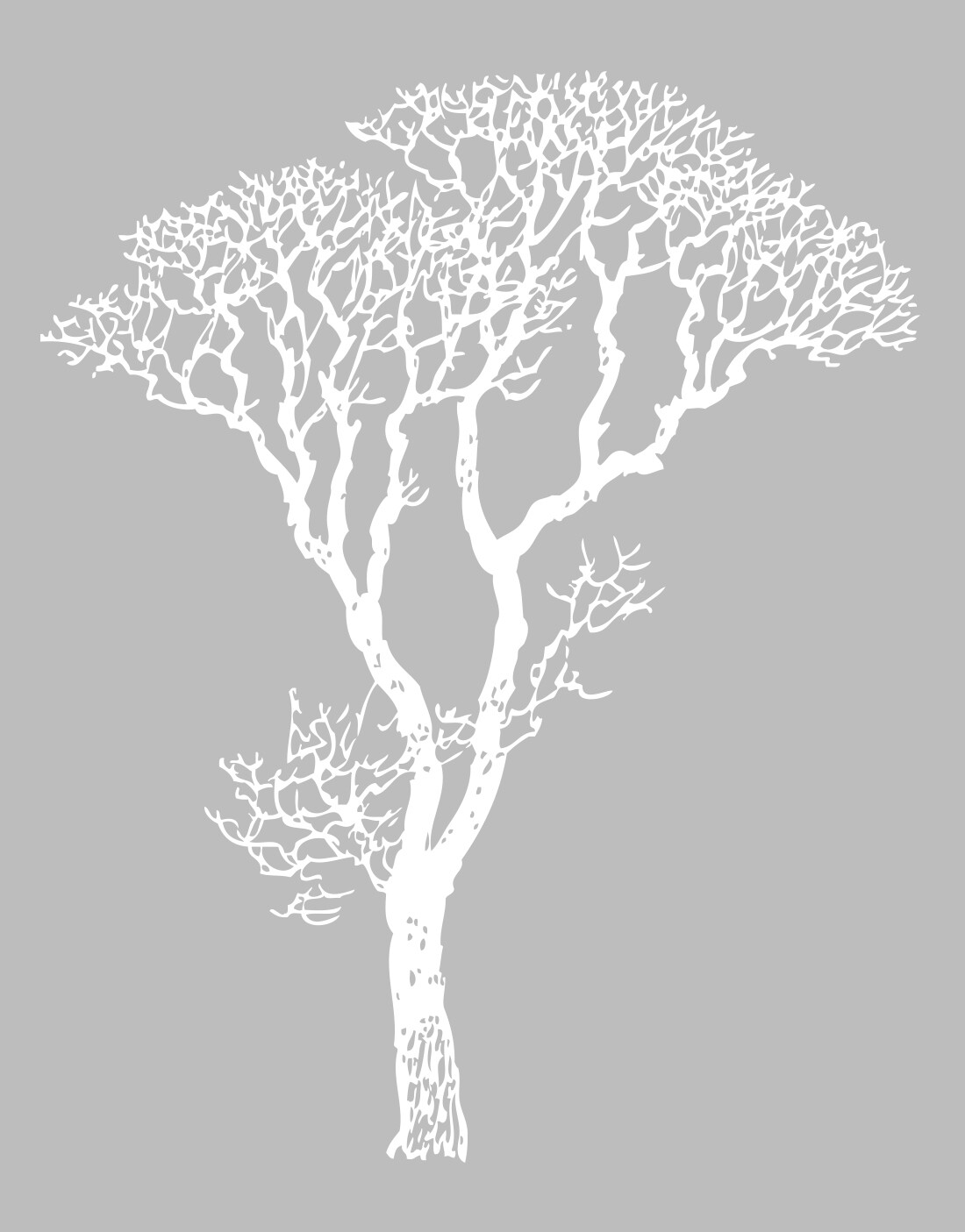 Bare Tree Wall Decal for Bedroom, Bathroom, Living Room, Nursery. #240