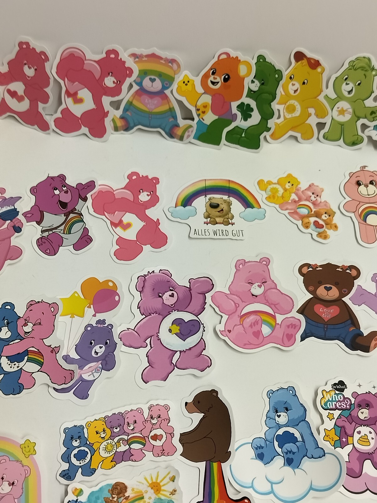 TEDDY BEAR Vinyl Stickers~SUNSHINE Grumpy RAINBOW Care Teddybear VINYL (#25758)