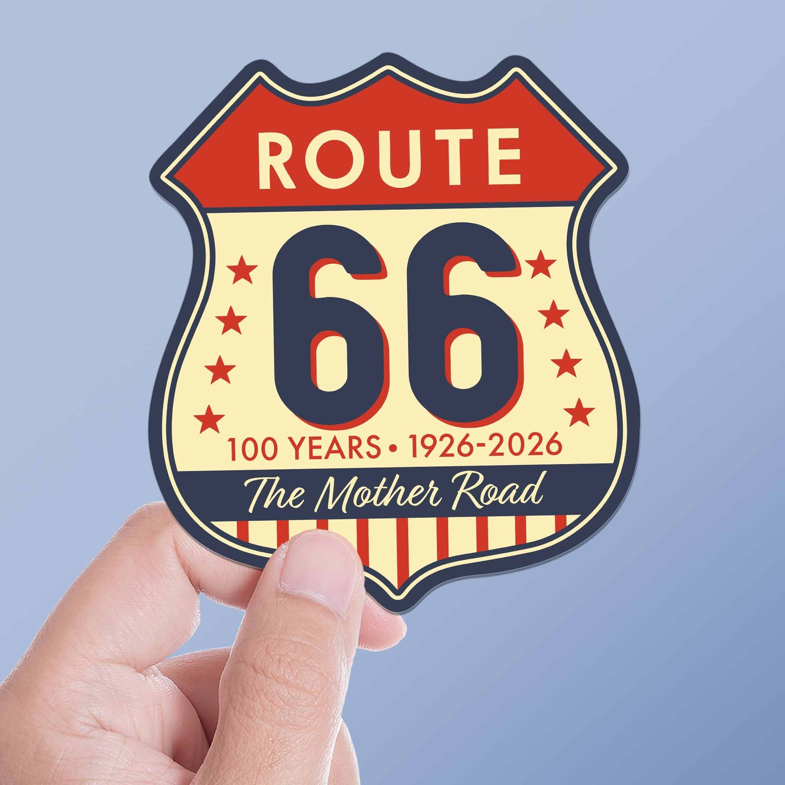 100th Anniversary Route 66 Sticker – The Mother Road Highway Sign