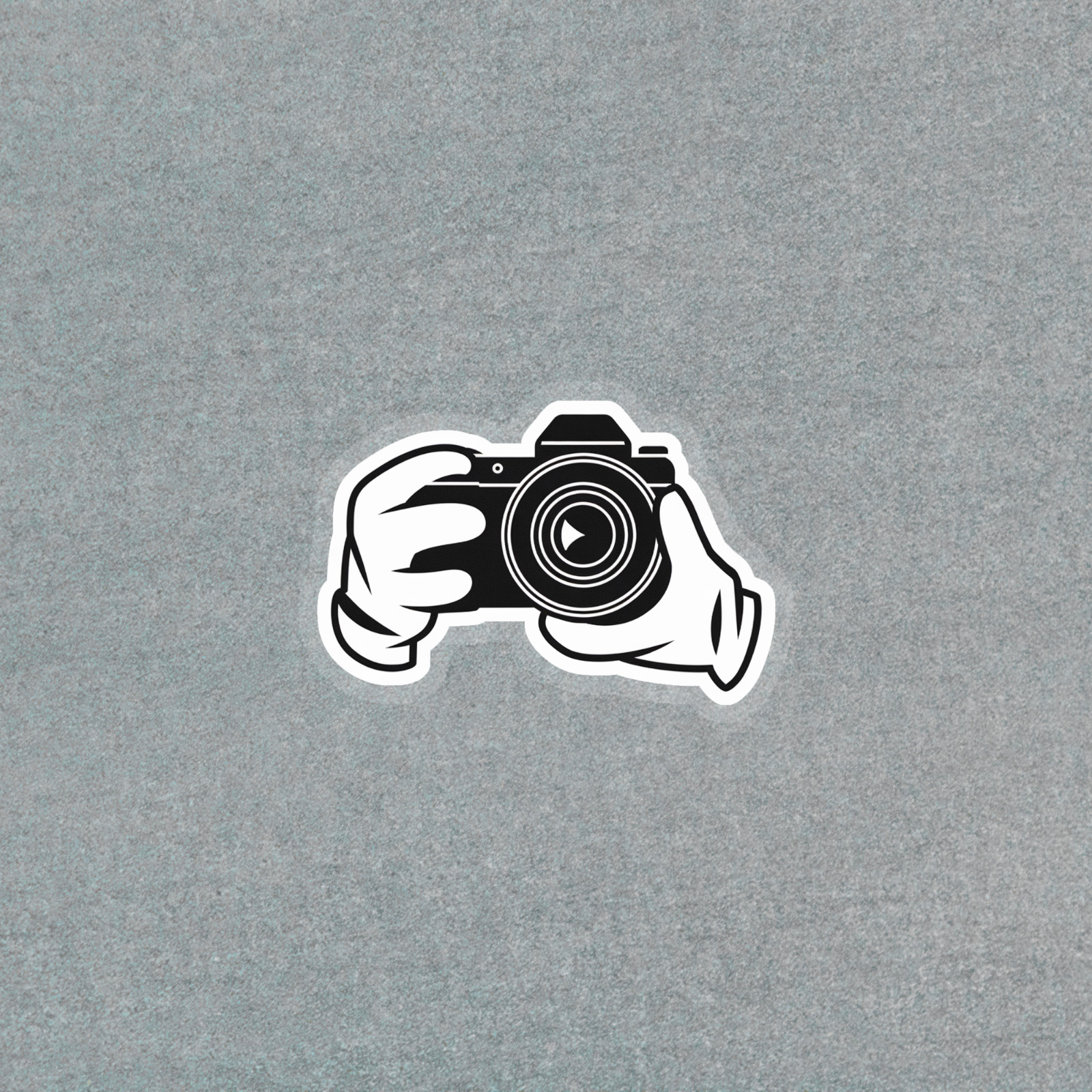 Cartoon Hands Holding Camera Photographer Sticker Decal #5991