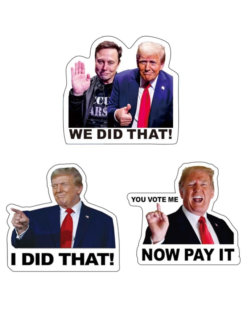 200 PCS I Did That Stickers – 2" Waterproof Anti-Trump Decals, Easy Remove, No