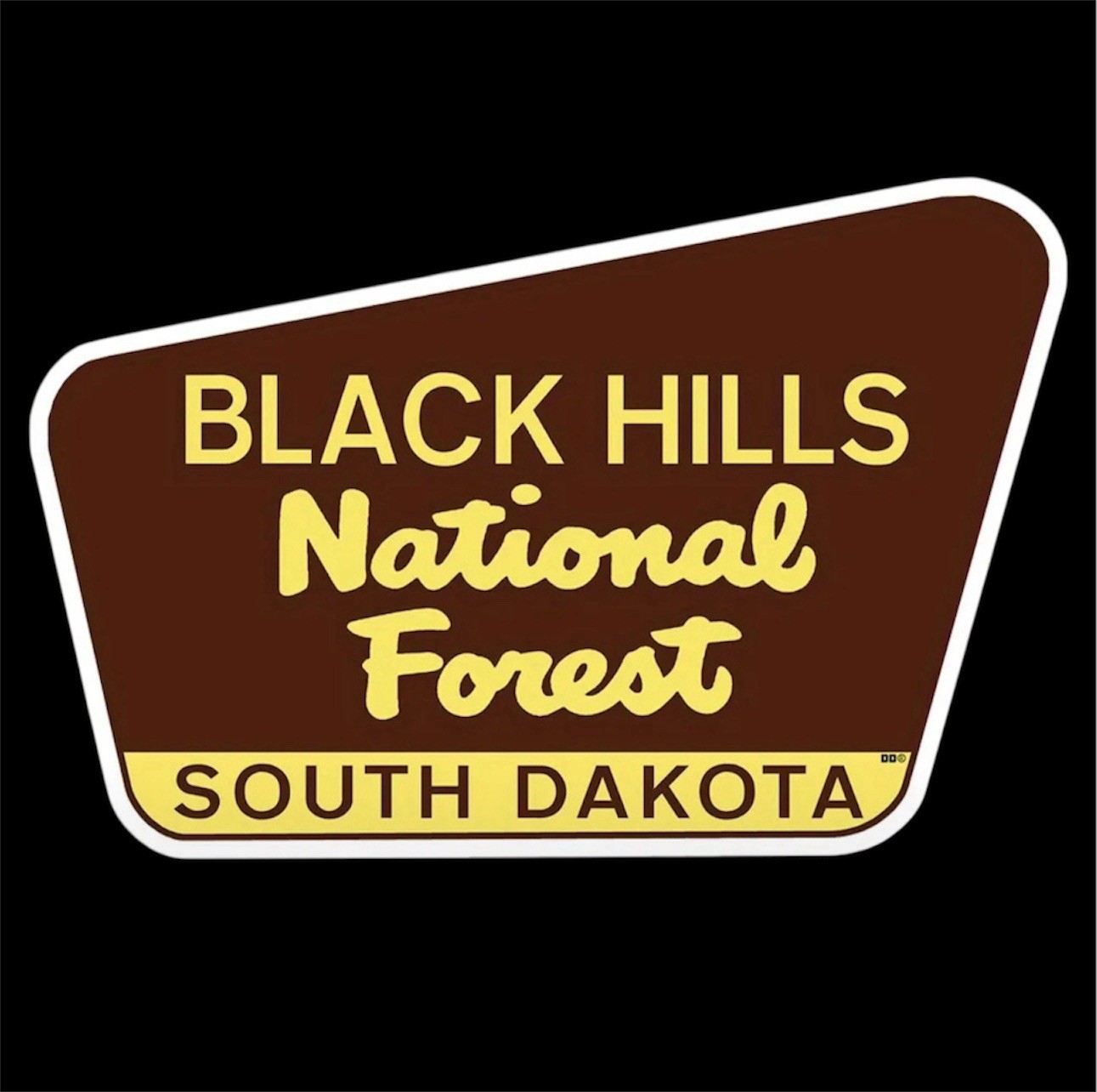 BLACK HILLS NATIONAL FOREST SOUTH DAKOTA Retro 3.75” Inch Vinyl Sticker Decal