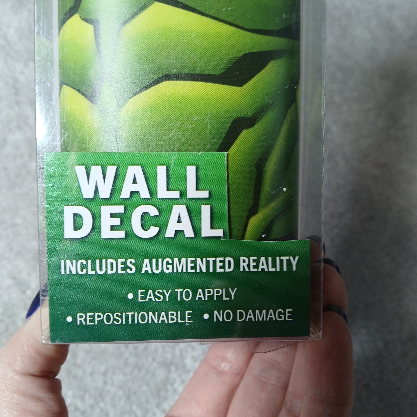 Marvel Incredible Hulk Wall Decal – with 3D Augmented Reality Interaction New