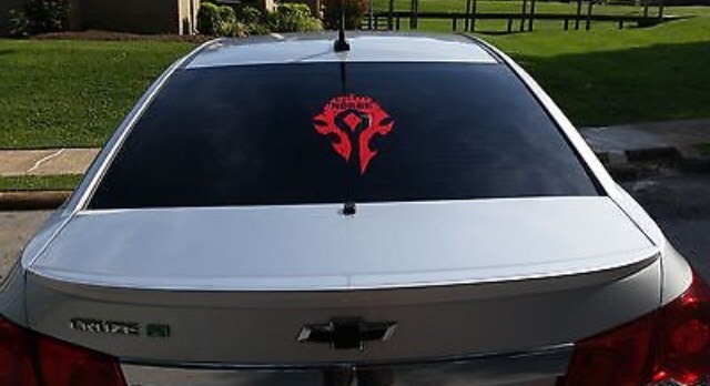 Horde Logo Decal Sticker 8.5" X 5" (Horde Army, For The Horde)