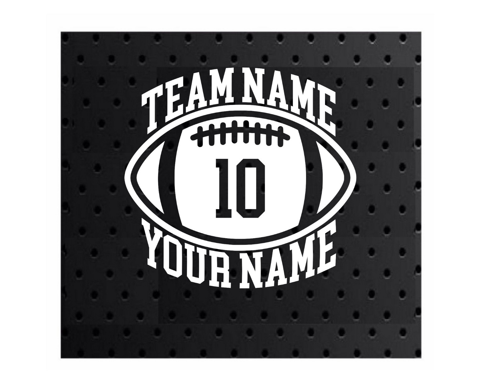 Personalized Football Vinyl Decal Custom Graphic Window Sticker