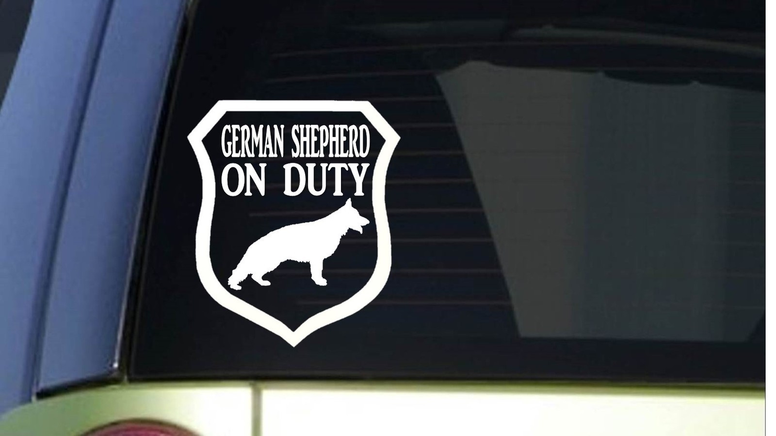 German Shepherd on Duty *I319* 6×6 inch Sticker decal dog schutzhund sleeve
