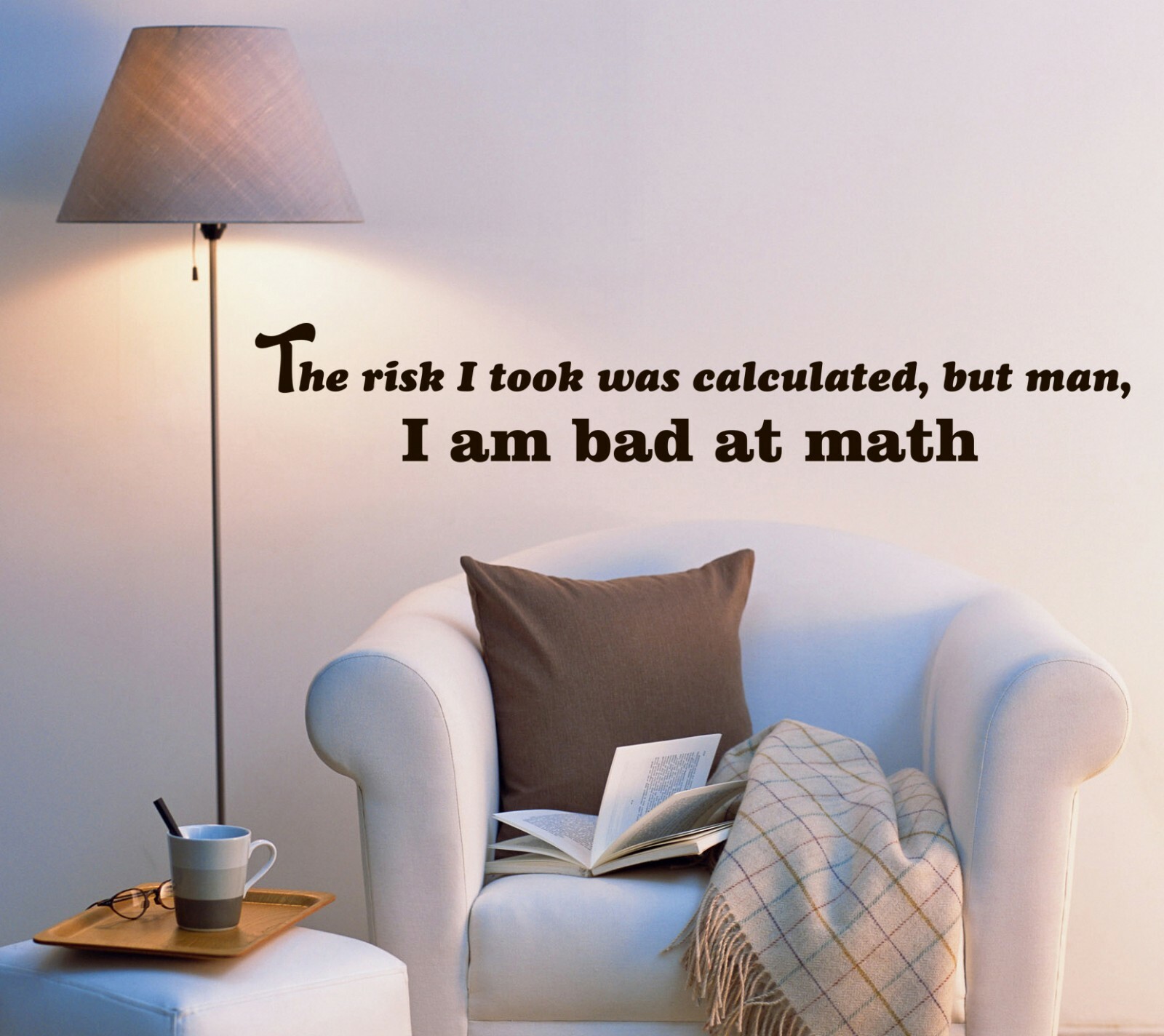 Wall Decal Office Saying Inspiring Word of Wisdom Vinyl Sticker (ed1527)