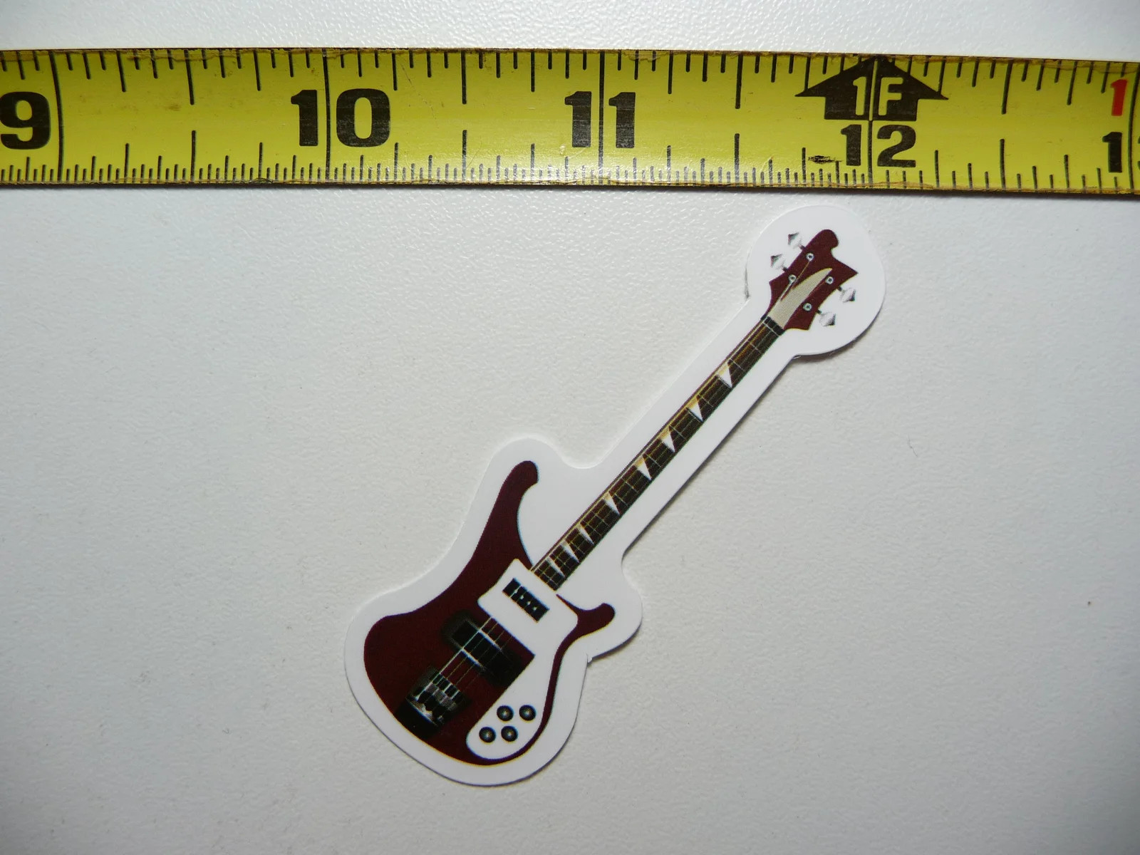 ELECTRIC GUITAR MUSIC ANGLE SMALL STICKER DECAL BAND SONGS MUSICIAN