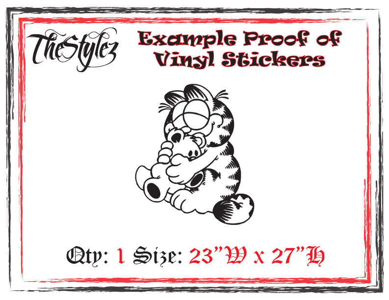 Garfield Fun Custom Wall Vinyl Sticker