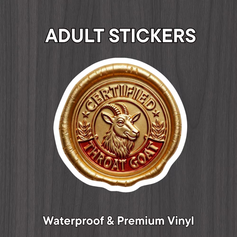 Throat Goat Vinyl Sticker | Funny Sticker | NSFW | 3" | FREE SHIPPING