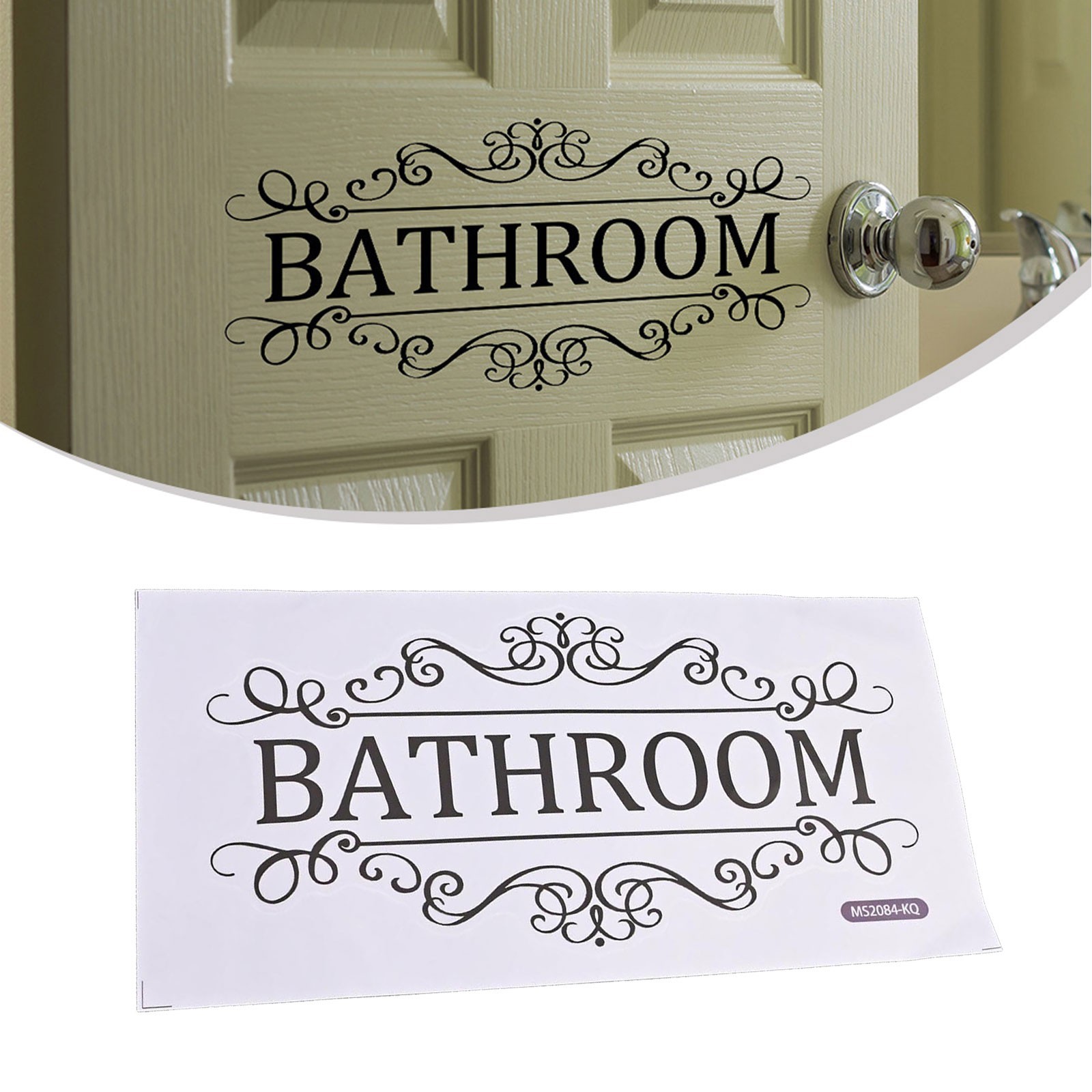 Bathroom Door Sign Lanel Sticker Decorative Sticker For Bathroom Toilet