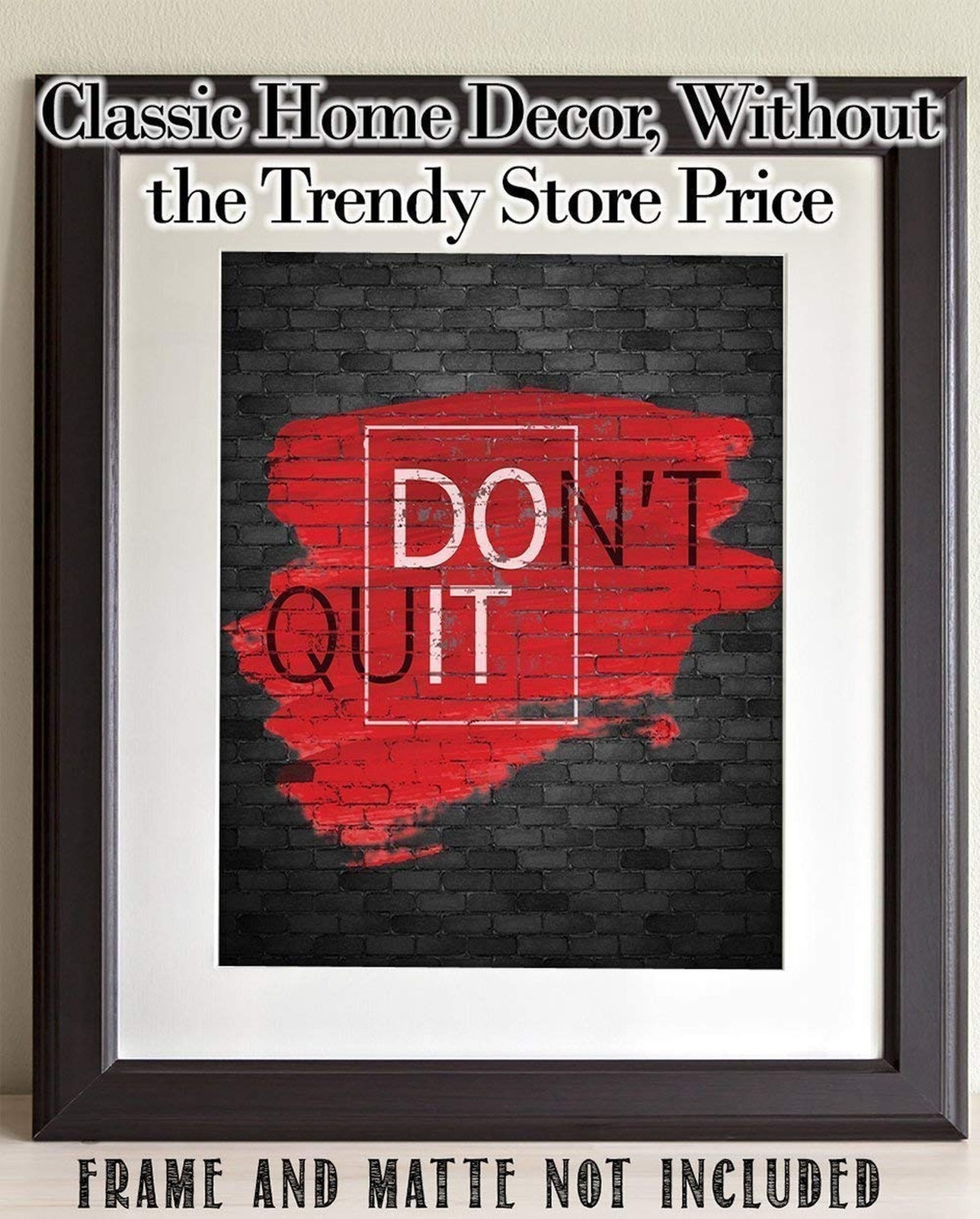 Don't Quit/Do It – 11×14 Unframed Typography Art Print Poster – Great Inspira…