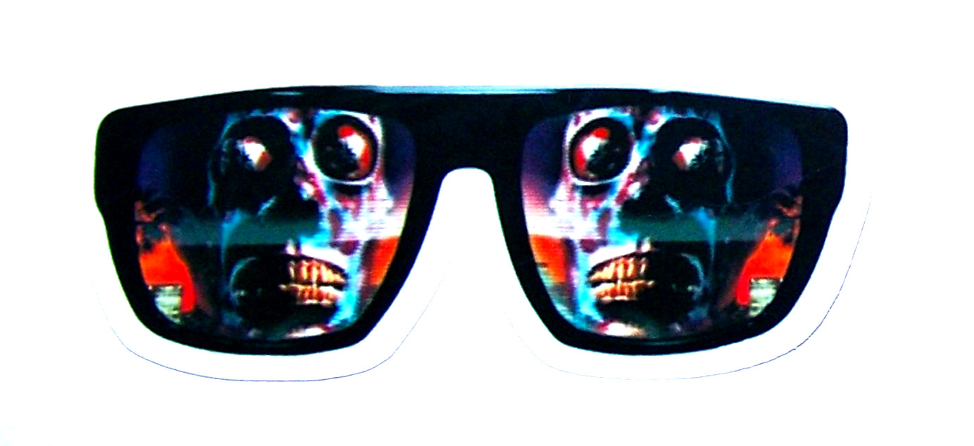 THEY LIVE Cut Sticker Decal Movie Horror Sci-Fi – Roddy Piper – They Live