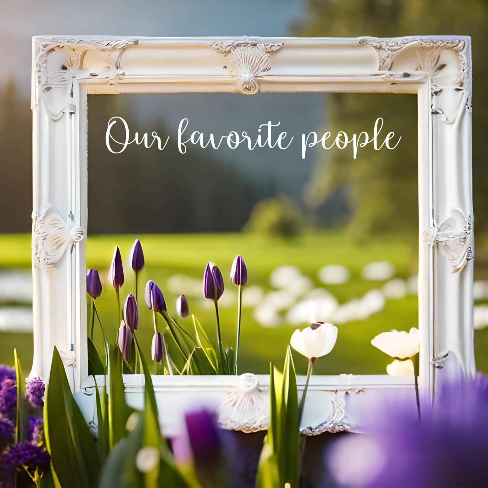 Our Favorite People Sticker (18" x 3") – Wedding Seating Chart Decal – Weddin…