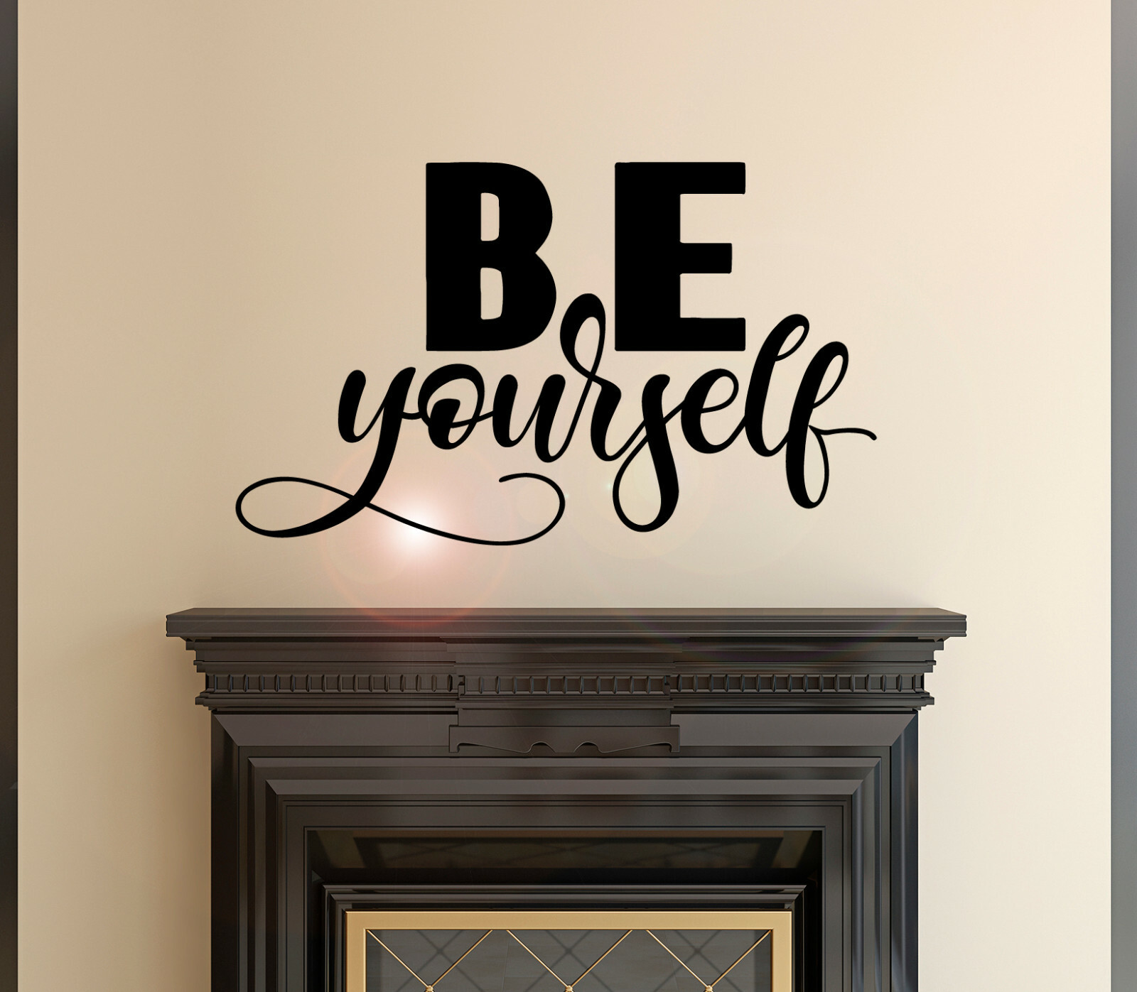 Vinyl Wall Decal Lettering Be Yourself Words Stickers 22.5 in x 13 in gz064