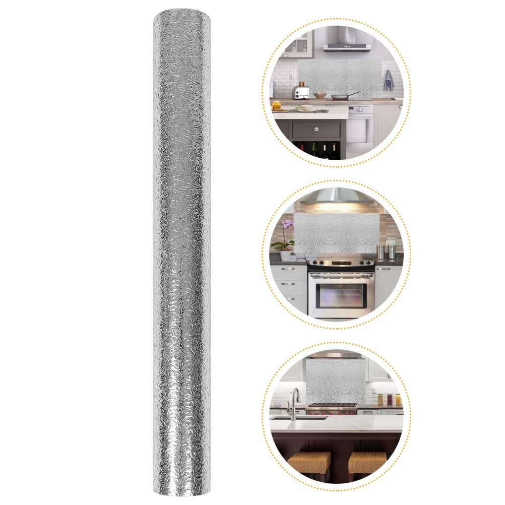 1 Roll Backsplash Wallpaper Waterproof Stove Decal Cooking Bench Sticker